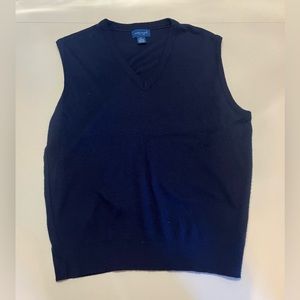 90s Towncraft JC Penny Sweater Vest Navy Blue Mens XL​